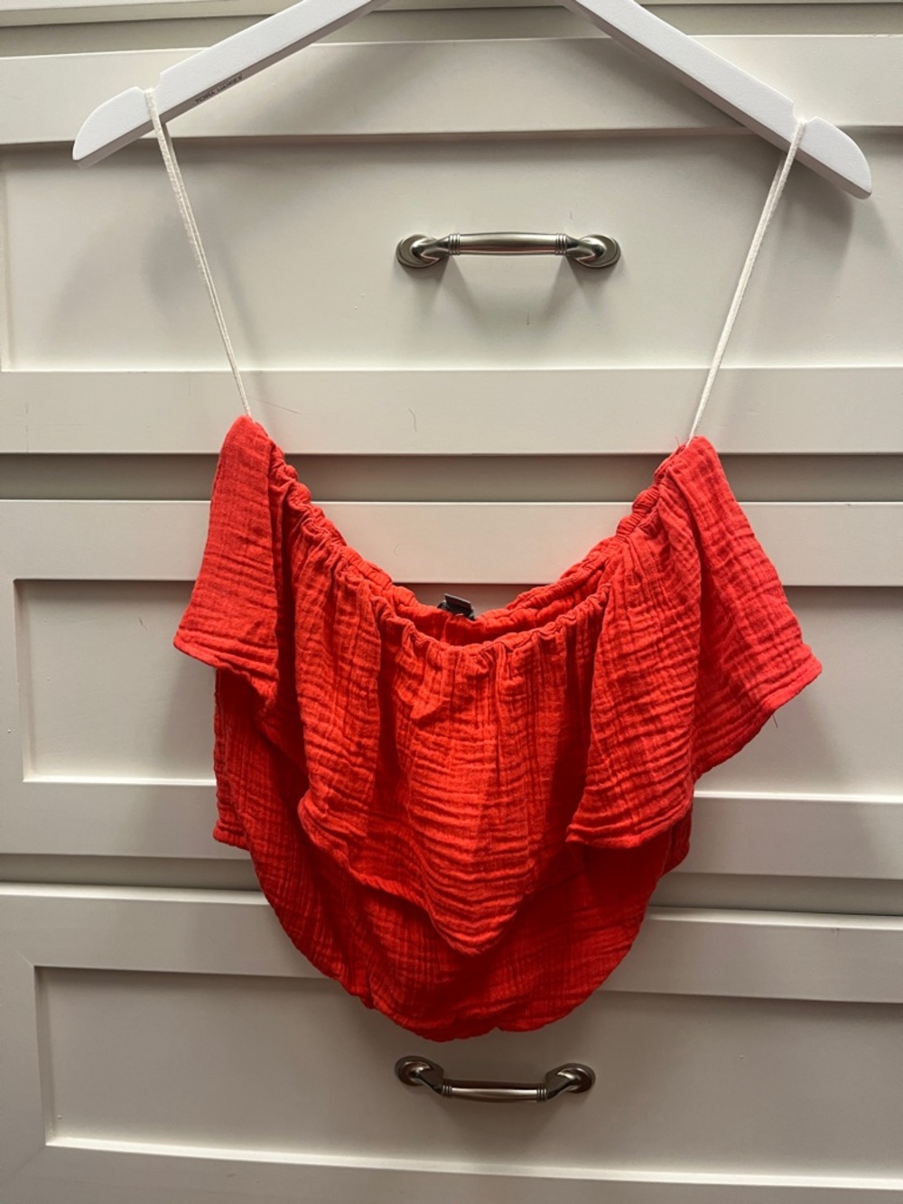 Aerie Tube Crop Top in Bright Red